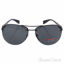 Prada SPS 56M 1BO-1A1 - Semi Shiny Black/Grey by Prada for M