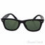 Ray Ban RB 2140-F Wayfarer 901-S - Matte Black/Green by Ray 