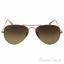 Ray Ban RB 3025 Aviator Large Metal 112/M2 - Gold Matte/Brow