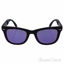 Ray Ban RB 4105 601S/1M Folding Wayfarer - Black/Violet Mirr