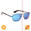 Picture of Solize Under The Boardwalk - Charcoal-Blue by DelSol for Unisex - 1 Pc Sunglasses