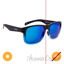 Picture of Solize Into the Sun - Black and Clear to Blue by DelSol for Unisex - 1 Pc Sunglasses