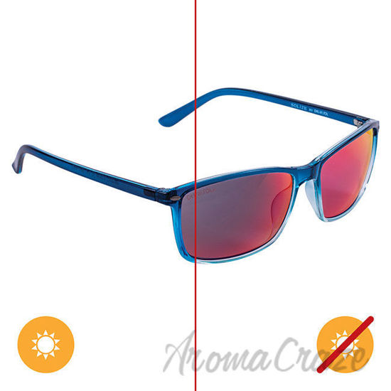 Picture of Solize Good Vibes Only - Clear-Blue by DelSol for Unisex - 1 Pc Sunglasses