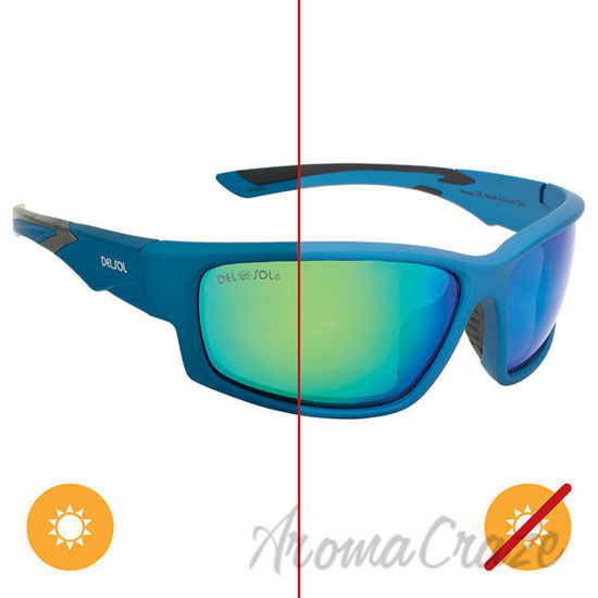 Picture of Solize Waves - Blue to Dark Blue by DelSol for Men - 1 Pc Sunglasses