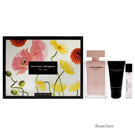 Picture of Narciso Rodriguez by Narciso Rodriguez for Women - 3 Pc Gift Set 3.3oz EDP Spray, 0.33oz EDP Spray, 1.6oz Body Lotion