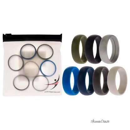 Picture of Silicone Wedding Solid Ring Set by ROQ for Men - 7 x 16 mm Ring